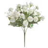 Pequenas lilases simulação FLOR HYDRANGEA CARNAÇÃO CASAMENTO DE DECORAÇÃO DE CASA DE DECORAÇÃO SOFT Decoration Flores falsas