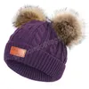 14 estilos gorros gorros grossos de inverno para meninos e meninas, gorros grossos para bebês, bolas de cabelo duplo, toucas de crochê infantis, gorros quentes para meninos e meninas, pompons, chapéus mais quentes