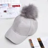 Boll Caps Korean Fashion Hip Hop for Women's Winter Hat Pompom Female Casual Streetwear Baseball Bucket
