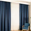 Curtain Blackout Curtains Cotton High Shading Fabric El Engineering Thick Linen College Style Thermal Insulation