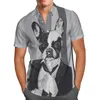 Men's Casual Shirts Animal Dog 3D Beach Hawaiian 2022 Summer Men's Shirt Short Sleeve Streetwear Oversized 5XL Camisa Social Chemise