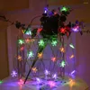 Strings 2022 LED String Lights Snowflake Garland Fairy Lighting Home Decoration For Garden Wedding Christmas Xmas Tree Year Lamp