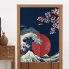 Cortina japonesa japonesa porta curta à prova de poeira meia cortinas laváveis ​​telas de porta removíveis cortinas de partição em casa decoração de sala de estar