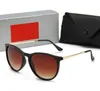 Designer-Damen-Sonnenbrille Herren-Metallrahmen-Brille UV400-Schutzabdeckung polarisierte Linse mit Brillenbox-Glas