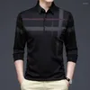 Polos para hombre Diseñador de moda de grado superior Polo para hombre con manga larga Llanura Casual Tops Ropa de hombre de moda 4129