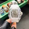 Richadmills de richadmills de luxo masculino relógios automáticos relógios de vidro Perspectiva complexa multifuncional Designer mecânico masculino FVXI 5YXX