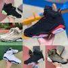 2023 Jumpman Black Infrared 6 6S Heren High Basketball Shoes Midnight Navy University Blue Electric Green Georgetown UNC Bordeaux Hare Carmine Oreo Trainer Sneakers