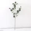 Decorative Flowers 90cm Silk Artificial Eucalyptus Leaves Long 5 Branches DIY Fake Plants Home Wedding Decoration Faux Foliage Wall Autumn