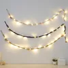 Strings And Christmas Bulbs LED Day Light String Cotton Rope Decorative Lights Bedroom Dining Small Plug In