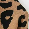 Women's Sweaters Vintage Khaki Sweater Knitted Ulzzang Harajuku Autumn Winter Women Jumper Plus Size Geometric Pullover Woman Y2K Goth