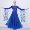 Bühne Wear Women Ballroom Tanzkleider Standard Tanzkleidung Wettbewerb Kleid Walzer Foxtrot