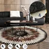Dywany retro okrągłe dywaniki do salonu do sypialni wystrój dywanu Domowy stolik kawowy Rozkłada