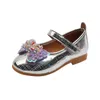 Flache Schuhe Mädchen Prinzessin Mode Niedlichen Bogen Strass Kinder Weiche Sohle Nicht-rutsch Bequem Baby Frühling Herbst G569