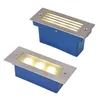 IP67 Underground Light 3x2W LED-trappljus Steg Ljus infälld lampa inomhus utomhus trappsteg Ljus 85-265V