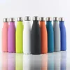 Water Bottles 3505007501000ml Insulated Stainless Steel Thermos Mug Rubber Painted Surface Vacuum Flask Coffee Cup 221025