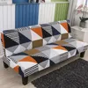 Stuhlhussen Armlose Sofa-Bett-Abdeckung, klappbar, moderne Sitzbezüge, Stretch-Couch-Schutz, elastisch, Futon, Spandex F8517