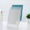 Smycken påsar fil sorterare tre lager skrivbord mapp rack clear office arrangör för brev dokument anteckningsbok bindemedel handväska