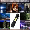 Taschenlampen, leistungsstarke LED-Taschenlampe, 3 Schaltmodi, wiederaufladbare Taschenlampen, zoombare Taschenlampe, wasserdichte Taschenlampe mit integriertem Akku, L221014
