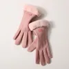 Vrouwen winterhandschoenen warm aanraakscherm zwarte volle vingerwanten rijden winddicht handschoenen goks femmale 4 kleuren