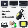 As lanternas tochas mini lanterna de lanterna LED Light Light Rechargable Glare Cobchain Light Lanterna portátil Camping Outdoor Camping Small Light Hot L221014