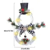 Strings LED Christmas Hanging Pendant Wreath Lamp Artificial Rattan Door Garland Festoon Fairy Light Party Decoration