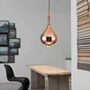 Hängslampor modern glas led lamp minimalistisk konstfjädring droppljus för restaurangmatsal nordisk