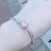 925 Sterling Silver Sink Stain Bracelets مع صندوق أصلي لـ Pandora Rose Gold Pave Heart Clasp Bracelet مجوهرات للمجوهرات للنساء