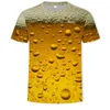 Men's T Shirts GAOKE Beer 3D Print Shirt Women Men Funny Novelty T-shirt Short Sleeve Tops Unisex Outfit Clothing