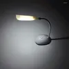 Masa lambaları Pil destekli mini LED masa lambası 360 derece dönüş okuma gece ışığı