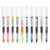 12pcs gel pen pen set school Journals Adult Drawing Doodling Art Darkers Straight Liquid Rollerball 040300