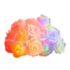 Strings Led String Lights Battery Operated Rose Flower Christmas Holiday For Valentine Wedding Decoration