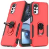 Commuter 2in1 Military Cases Hybrid Armor Ring Stand Magnetic pour MOTO G Pure Stylus 4G 5G 2022 2021 E20 E30 E40 G22 E32 G52 G31 One 5G ACE RedMi 9 9A 10C 10A POCO X4 Pro