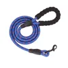 Dog Collars Reflective Leash 1.5m Durable Nylon Pet Round Non-slip Lead Rope Small Medium Large Walking Training Suppiles