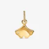 Ginkgo Flying Dangle Charms Fit Oryginalna europejska bransoletka urok 925 Srebrna moda mody Akcesoria biżuterii