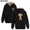 Women's Hoodies Fashion Arrivals One Piece Monkey D Luffy Funny Pattern Men Unisex Winter Warm Sweatshirt Plus Velvet Jacket