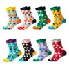 Chaussettes pour hommes femmes automne et hiver unisexe mi-tube Ins coton motif à pois hip-hop planche à roulettes en gros Sox