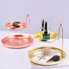 Jewelry Pouches Plating Double-Layer Storage Tray Creative Home Desktop Ornaments