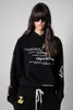 ZV Women Designer Hoodies Print Letter Printed Fleece Sweatshirt Casual Pants Warm Tracksuit Sweater