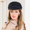 Boll Caps Winter Hat Female Korean Tide All-Match Leisure Wool Youth Navy Cap Studenter Fashion Baseball B-7498