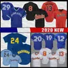 Maillots de baseball NOUVEAU Collège Hommes 24 Ken Griffey Jr. Jersey 29 Joe Carter Roberto Alomar Josh Donaldson Jose Bautista 13 Manny Machado 8 Cal