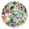 50PCS Dinosaur Stickers Cute Waterproof Cartoon Sticker for Kids for Stationery Luggage Teaching Rewards W-1245