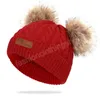 14 estilos gorros gorros grossos de inverno para meninos e meninas, gorros grossos para bebês, bolas de cabelo duplo, toucas de crochê infantis, gorros quentes para meninos e meninas, pompons, chapéus mais quentes