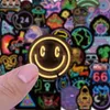 100PCS Neon Style Stickers Neon Light Waterproof Vinyl Decals Laptop Sticker for Water Bottle Phone Computer Luggage Guitar Bathroom Graffiti Patches E-206