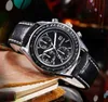 Wristwatches Montre De Luxe Leather Band Belt Quartz Fashion Mens Watches 41mm Auto Date Men Dress Designer All the Crime High Quality Exquisite Gift