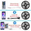 Strips Pro LED Light Lights Flexible Rubbon RGB SMD2835 Tapo-￩tanche Festival DC12V pour la salle Remote Bluetooth WiFi