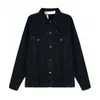 22SS Designer Denim Jacket Off Classic Gray White Geometrisch Patroon Denims Coat Ow Heren Casual Top