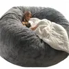 Chair Covers Drop Floor Seat Couch Futon Lazy Sofa Recliner Pouf Giant Soft Fluffy Fur Sleeping Bean Bag For Adult Relax