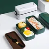 Dinnerware Sets insera que o trabalhador da caixa de lanche em estilo japonês