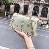 Bolsas de noite Ainvoev 2022 Bolsas de renda de flores vintage Crossbody for Women Fashion Gold Chain Ladies Messenger Bolther Clutch Bolsa