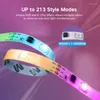 Şeritler Rüya Renk Led Strip Işıkları WS2811 RGB IC Telefon Uygulaması Kontrolü Luces 5m 10m 15m Diyot Esnek Şerit Bant Duvar Yatak Odası DC12V